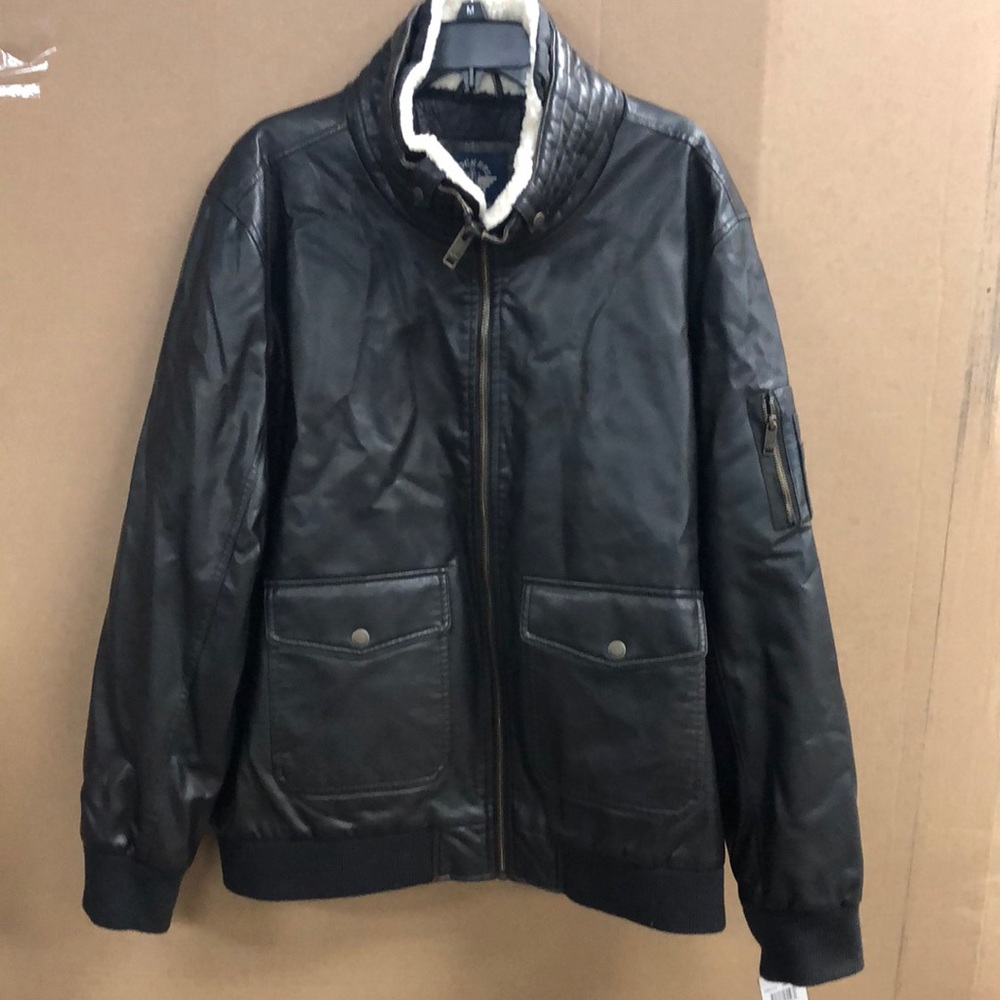 DOCKERS XXL DK BROWN BOMBER JACKET